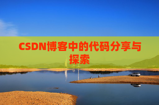 CSDN博客中的代码分享与探索